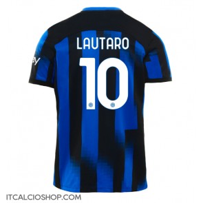 Inter Milan Lautaro Martinez #10 Prima Maglia 2023-24 Manica Corta